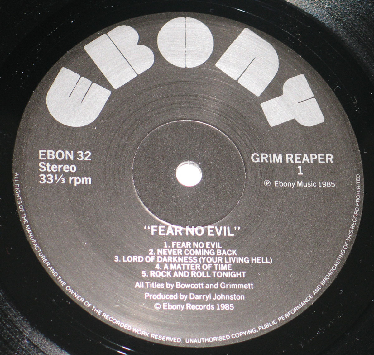 High Resolution Photo #12 GRIM REAPER Fear No Evil Ebony https://vinyl-records.nl 